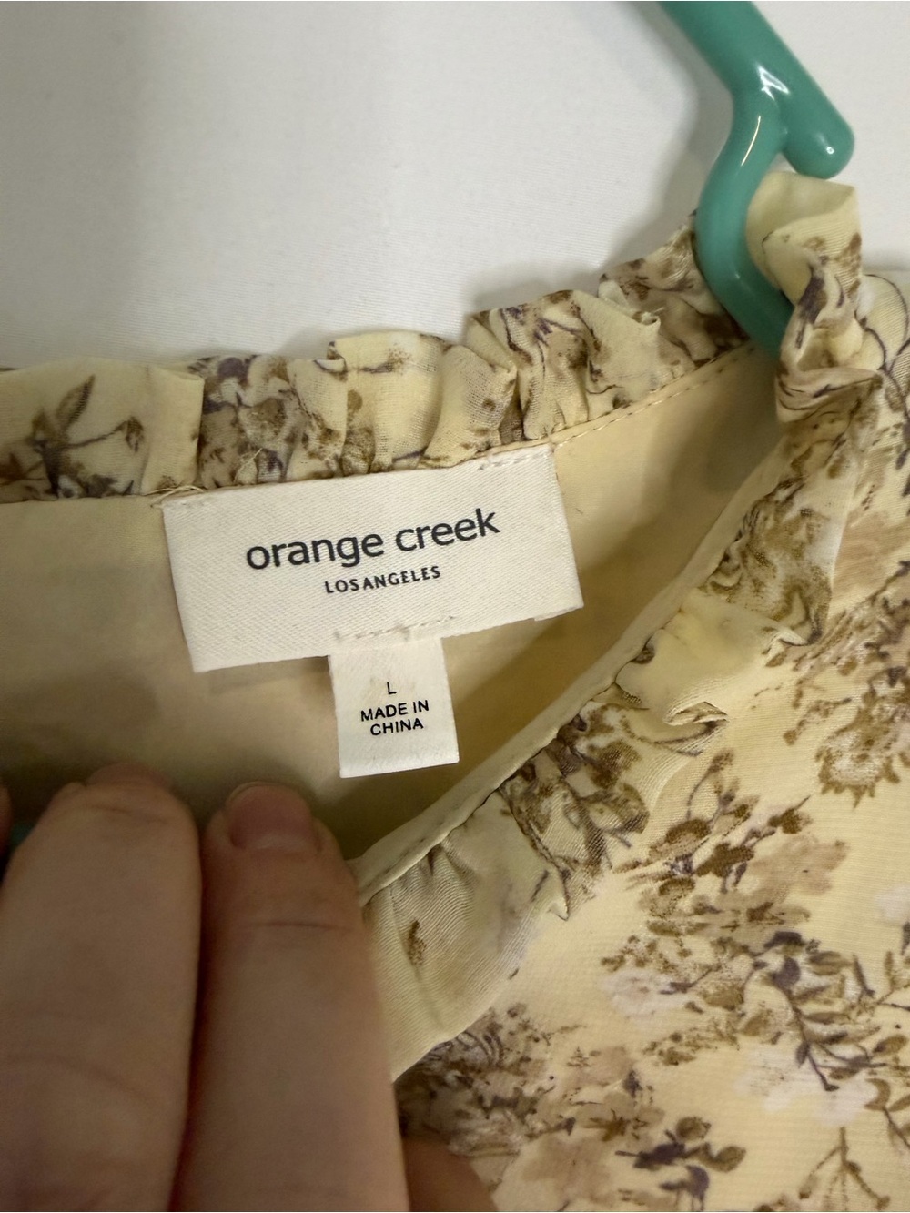 Orange Creek Floral Tiered Short Sleeve Midi Dress - Picture 3 of 8